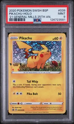 Pikachu - (General Mills) SWSH039 Miscellaneous Cards & Products Holo - Image 1