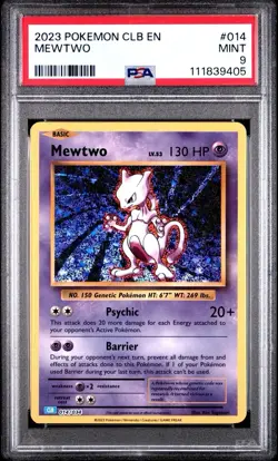 MEWTWO 014/034 PSA 9 CLB POKEMON CARD CLASSIC COLLECTION HOLO ENGLISH - Image 1