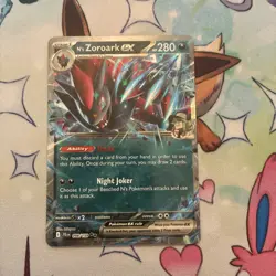Pokemon TCG N's Zoroark EX Double Rare Holo Card 098/159 SV09 Journey Together - Image 1