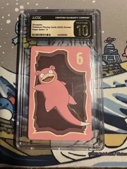 Lot of 3 CGC 10 Pokemon Korean Playing Cards - Zapdos, Umbreon, Slowpoke - Image 4
