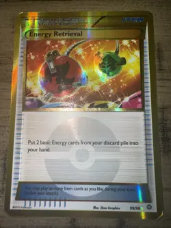 Pokemon TCG Energy Retrieval Ancient Origins Holo Card 99/98 Secret Rare - Image 1