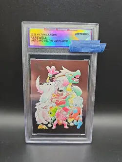 Victor Larson 2022 Farewell Art Card #22/100 "Mothman" Signed & Doodled - Image 1