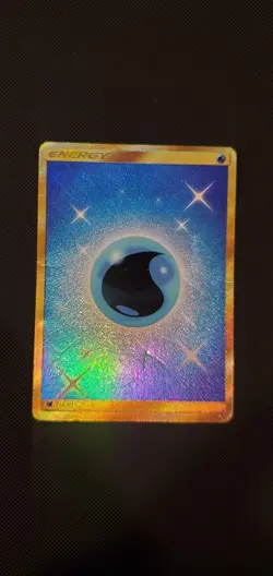 Water Energy - 124/111 - Pokemon Crimson Invasion Sun & Moon Secret Rare Card - Image 1