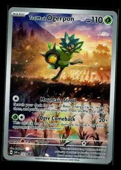 Teal Mask Ogerpon 123 Sv: Scarlet & Violet Promo Cards Holo NM - Image 1