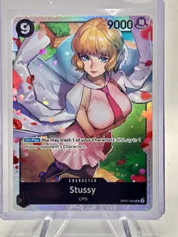 Stussy OP07-085 English SR 500 Years in the Future One Piece Card Game NM - Image 1