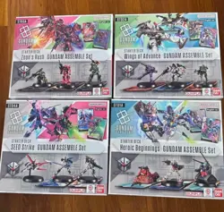 Gundam Starter Deck Assemble Set: ST01A,02A,03A,04A + Promo Card & Tote Bag - Image 3