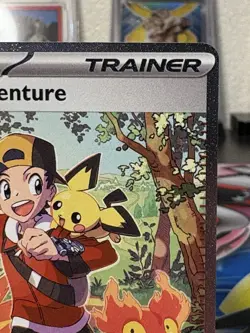 Pokemon Destined Rivals - Ethan's Adventure Full Art Trainer Card - 236/182 Sir - Image 3