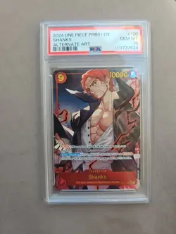 Shanks SEC OP01-120 Alt-Art Card ENGLISH PRB01 - One Piece TCG Alternate PSA 10 - Image 1