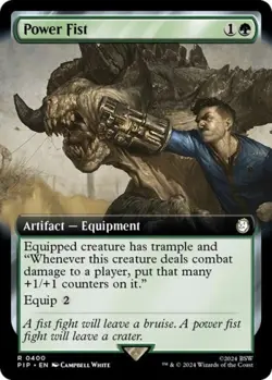 Power Fist (Extended Art) -Foil Near Mint MTG Universes Beyond: Fallout - Image 1
