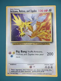 Pokemon TCG Promo Card - Articuno, Moltres, and Zapdos [JUMBO/OVERSIZED] - Image 1