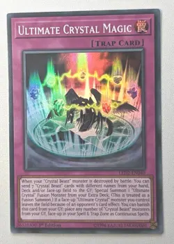 LED2-EN040 Ultimate Crystal Magic Super Rare 1st Edition Yugioh Card - Image 1