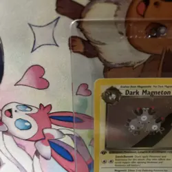 Pokemon Dark Magneton TCG Holo Rare Card 11/82 Unlimited 1st Edition NM Swirl - Image 2