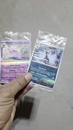 Umbreon & Espeon Pokemon Obsidian Flames GameStop Exclusive Sealed Cards - Image 2