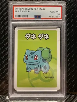 PSA 10 BULBASAUR Old Maid Babanuki Japanese Pokemon Center Exclusive Card 2019 - Image 1