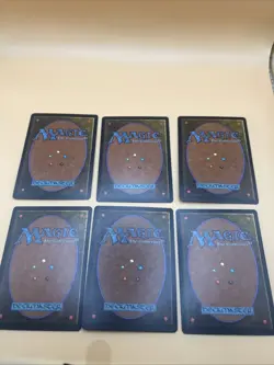 1993 Magic, The Gathering Beta Swamp (Lot of 6 Vintage MTG Basic Land Lp - Image 2