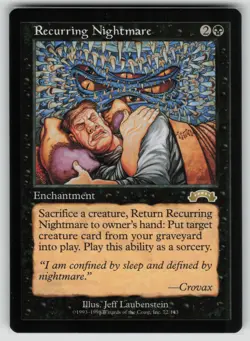 MTG Exodus #72 Recurring Nightmare Near Mint++ Pack Fresh Tracked Ship - Image 1