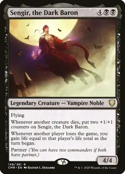 Sengir, the Dark Baron Commander Legends NM MTG Non-Foil - Image 1