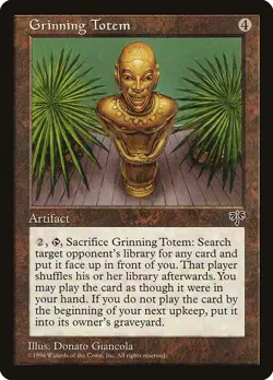 Grinning Totem 2x MTG Mirage Rare Vintage NM artifact - Image 1
