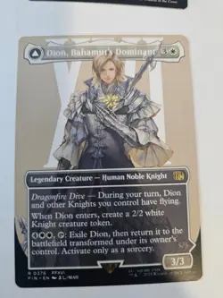 MTG - Dion, Bahamut's Dominant Borderless - Final Fantasy - Image 1
