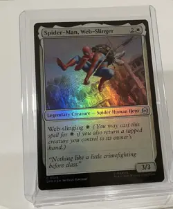 Spider-Man Web-Slinger FOIL (# 16) - MTG Marvel's Spider-Man NM - Image 1