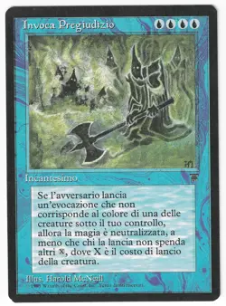 ►Magic-Style◄ MTG - Invoke "Prejudice" - Legends Italian - NM - Image 1