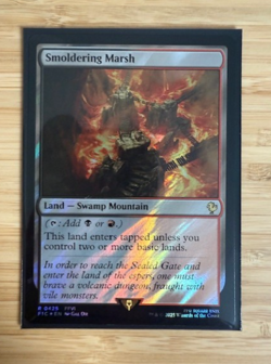 MTG: Smoldering Marsh (Surge Foil) Commander: Final Fantasy Surge Foil NM - Image 1