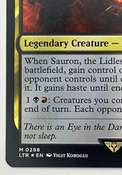 MTG Sauron, the Lidless Eye Foil LTR #288 Lord of the Rings Magic LOTR - Image 5