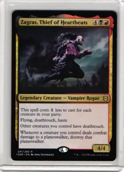 MTG Zendikar Rising Zagras, Thief of Heartbeats 241/280 NM Rare - Image 1