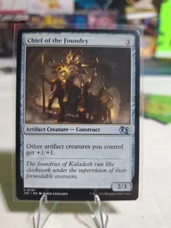 MTG Magic The Gathering Chief of the Foundry #747 Foundations J25 NM PACK FRESH - Image 1