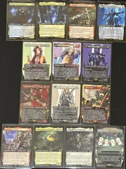 Final Fantasy MTG Foil Extended Art Borderless -33 Card Lot- Gogo Cecil Aerith - Image 3