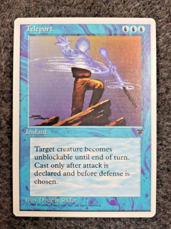 MTG Teleport - VLP - Chronicles - MAGIC BLUE CHRONICLES CARD (DS3D1H8) - Image 1