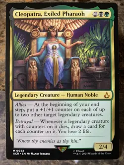 MTG TCG Assassins Creed Cleopatra, Exiled Pharaoh 0052 Regular Mythic - Image 1