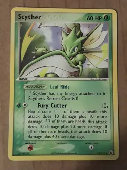 Pokemon Scyther 29/112 Fire Red Leaf Green Rare NM-MT See Pictures - Image 1