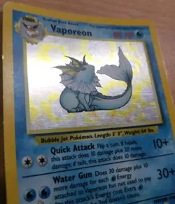 Vaporeon Jungle 12/64 Holo Holo Rare Pokemon Card WOTC 1999 No Set Symbol MP - Image 2