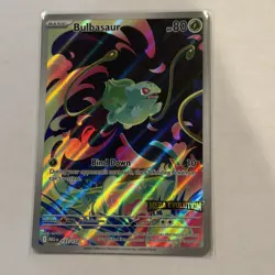 NM-Mint Bulbasaur (Mega Evolution Stamped) - 133/132 - Illustration Rare Pokemon - Image 1
