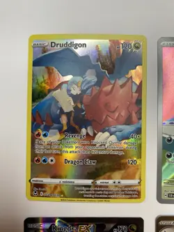 Kingdra EX 122 Fates Collide, Gulpin 154 Full Art, Druddigon TG09 Pokemon - Image 2
