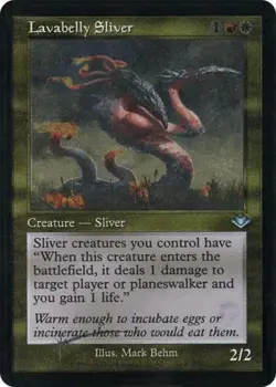 Lavabelly Sliver (Retro Frame) (Foil Etched) -Foil Light Play MTG - Image 1