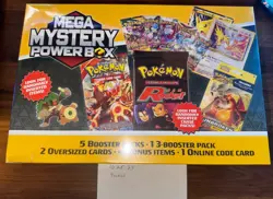 POKEMON MEGA MYSTERY POWER BOX -MEIJER EXCLUSIVE- SEALED - Image 1