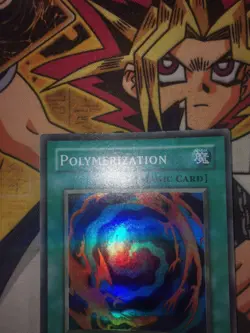 Polymerization lob-e047 *OG MAGIC CARD* 1st Edition (VLP/LP) Super Rare Yu-Gi-Oh - Image 2