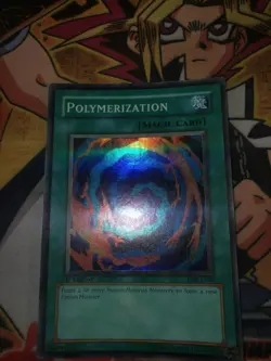 Polymerization lob-e047 *OG MAGIC CARD* 1st Edition (VLP/LP) Super Rare Yu-Gi-Oh - Image 3
