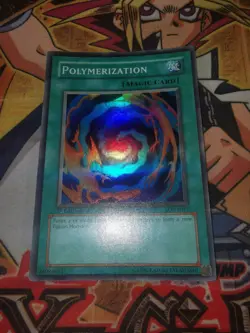 Polymerization lob-e047 *OG MAGIC CARD* 1st Edition (VLP/LP) Super Rare Yu-Gi-Oh - Image 4