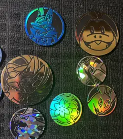 Pokemon 11 Coins With Sealed Dice Pack. All From Various Sets - Image 5