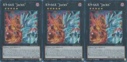 3x K9-66X "Jacks" | DOOD-EN047 | SR | 1st Ed | NM | YuGiOh - Image 1
