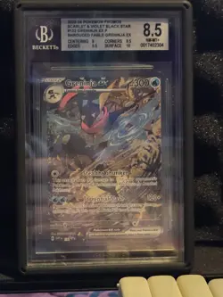 Pokemon Greninja EX Promo Card 132 SV Black Star Shrouded Fable Beckett BGS 8.5 - Image 1