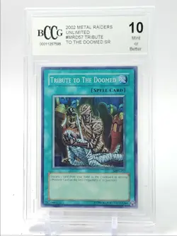 TRIBUTE TO THE DOOMED 2002 YU-GI-OH METAL RAIDERS UNLIMITED BCCG 10 Q4763 - Image 1