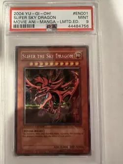 PSA 9 SLIFER THE SKY DRAGON PROMO YMA-EN001 MOVIE ANI MANGA YUGIOH 2004 ENGLISH - Image 1