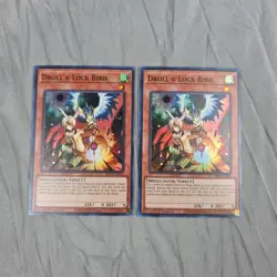 2x Yugioh! Droll & Lock Bird RA02-EN006 Super Rare 1st Edition NM - Image 1