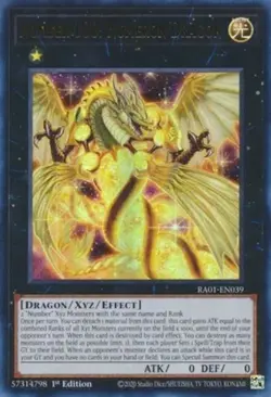 Number 100: Numeron Dragon - RA01-EN039 - Ultra Rare - 1st Edition - Lightly Pla - Image 1