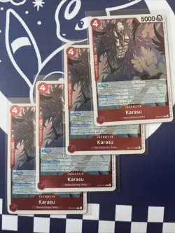 X4 Karasu One Piece Card Game Awakening of the New Era OP05-005 R Card Playset - Image 1
