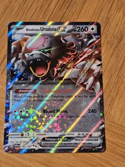 Pokemon Blood Moon Ursaluna EX Card 141/167 Twilight Masquerade ✨99p Auction✨ - Image 1